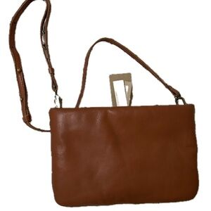 Madewell, Brown Genuine Leather Crossbody Bag - New with Tags